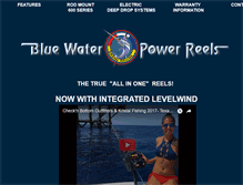 Tablet Screenshot of bluewaterpowerreels.com